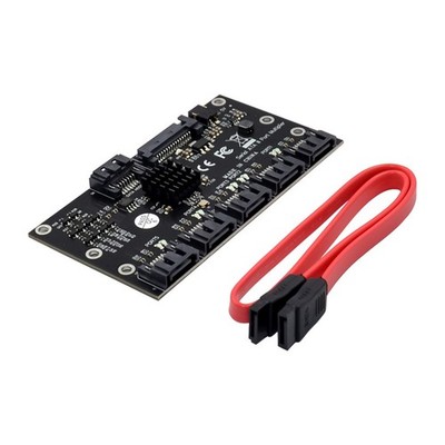 5Port SATA 3.0 6Gbps HHD Storage Multiplier | JMB575 SATA Expansion Adapter Card