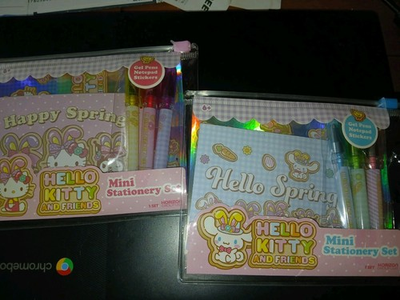 #ad Target Bullseye Playground Hello Kitty Spring Stationary Packs Set Of 2 Brand... $12.99