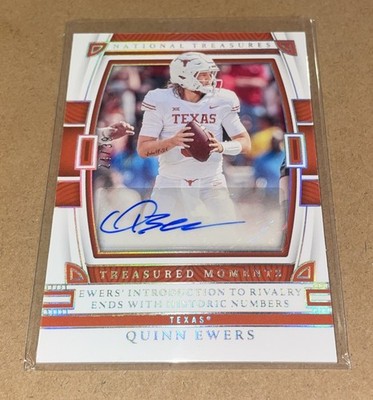 Quinn Ewers 2023 National Treasures Collegiate Treasured Moments Auto /39 Texas