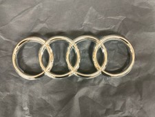 Audi Rings Front Grille Emblem, Chrome; P/N 4...