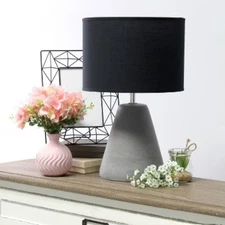 Pinnacle Concrete Table Lamp with Shade - Simple Designs
