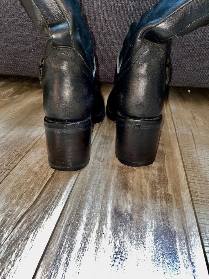 jolies bottines boots biker cuir FREE LANCE geronimo pointure 37 excellent état - Photo 4/4