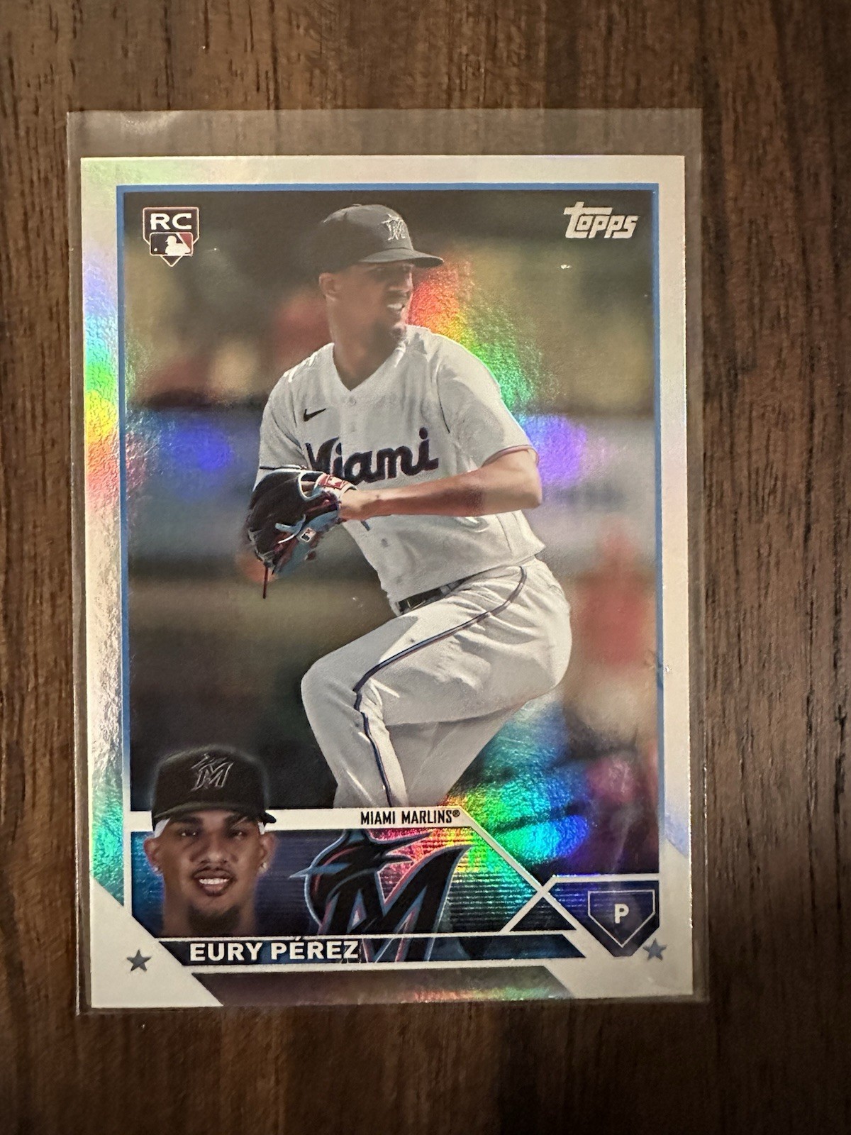 2023 Topps Update Series - Eury Perez #US139 Rainbow Foil (RC) Miami Marlins 