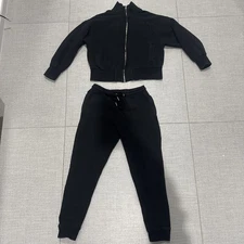 Rebecca Vallance Size M Women Black Tracksuit Set Zip Top Jacket & Pants Vgc