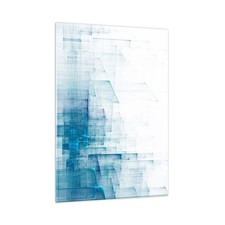 Quadro su Vetro 50x70cm 3D Astrazione Tecnologia Stampe Immagini Moderni Murale