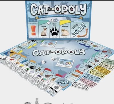 Cat-Opoly Familien Brettspiel - Monopoly für Katzenliebhaber Geschenk 8+