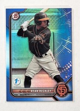 2022 Bowman 1st Edition Ryan Reckley Blue /150 #BD-108 San Francisco Giants