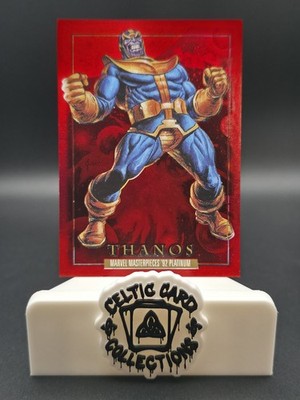 SkyBox Marvel Masterpieces 92 Platinum Thanos #83 Red PMG Precious Metal Gem