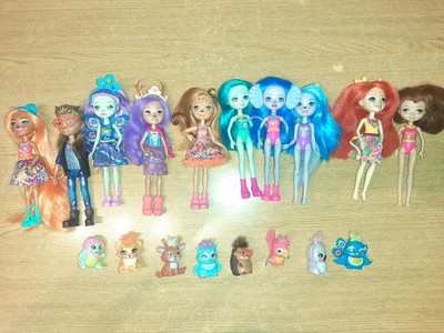 Mattel Enchantimals Puppen Set Konvolut 18 Teile
