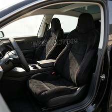 1pair Universal Car Racing Seats Black Suede With 2 Sliders Sport Seats Red Line 1pair Universal Car Racing Seats Black Suede With 2 Sliders Sport Seats Red Line