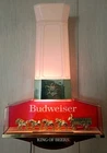 Vintage Budweiser Beer Lighted Sign Anheuser Busch King Clydesdales Wall Sconce