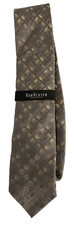 NWT Van Heusen Men s Gray/Multi Dot Squares Stain Resistant Silk Tie