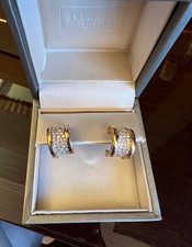 Bvlgari B.zero1 Hinged Huggie Earrings 18K Rose Gold