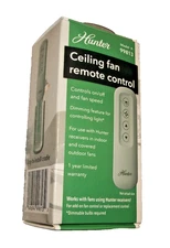 Hunter Ceiling Fan and Light Remote Control 99813 New