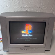 Samsung TXN1430F 14" DynaFlat CRT TV Retro Gaming Tested Works W/ Remote