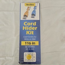 116In Cord Hider Kit, Cord Covers for Wires on Wall, Cord Hider for Wall Mount T