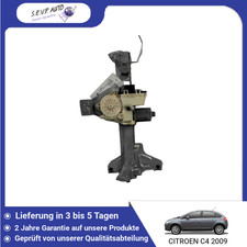 🇩🇪 MECHANISMUS + LINKER HINTERER FENSTERHEBERMOTOR ➤ CITROEN C4 2008-