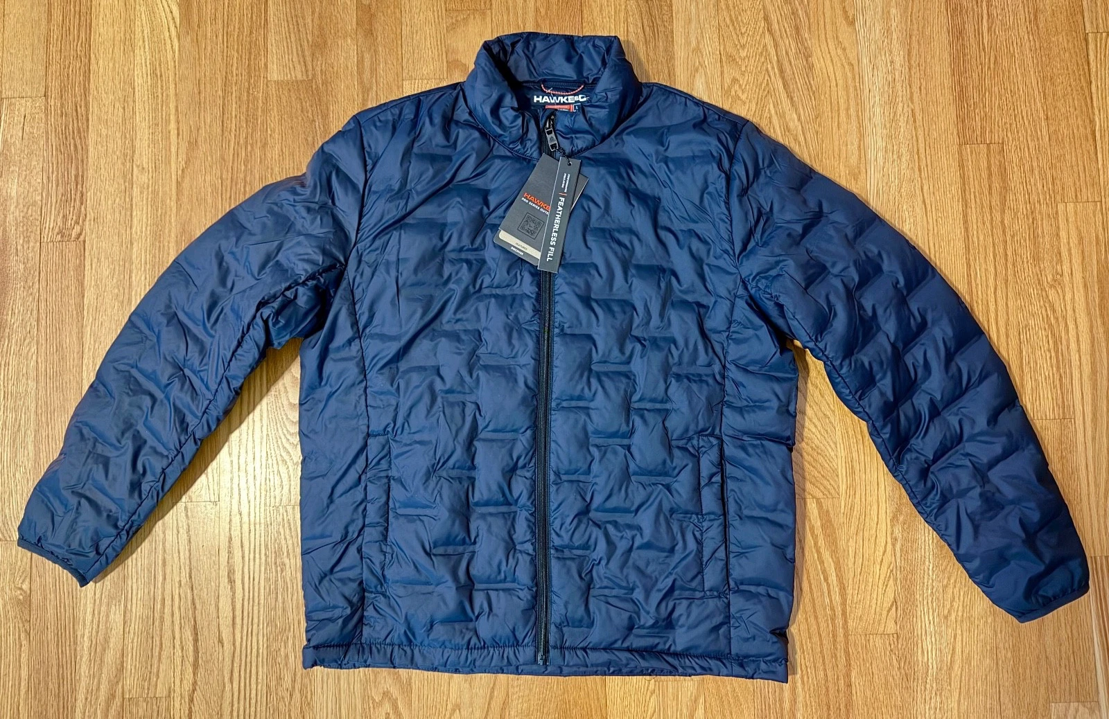 HAWKE & CO Winter Pro Series Puffer Jacket Blue Men’s Large NWT Retail $125