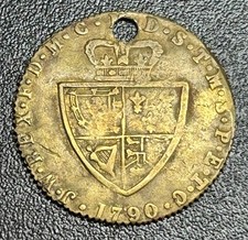 1790 United Kingdom, gaming token, George III. #202