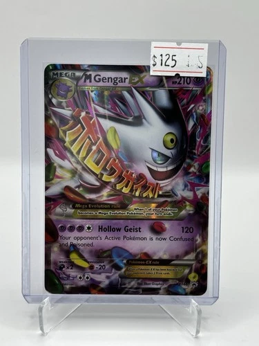 Pokémon TCG Mega M Gengar EX XY166 Black Star Promo Ultra Rare - LP - MP