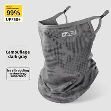 Anti-Uv Cycling Mask Sunscreen Face Cover Breathable Ice Silk Face Scarf Men Wom