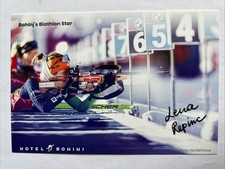 Autogrammkarte Biathlon Lena Repinc