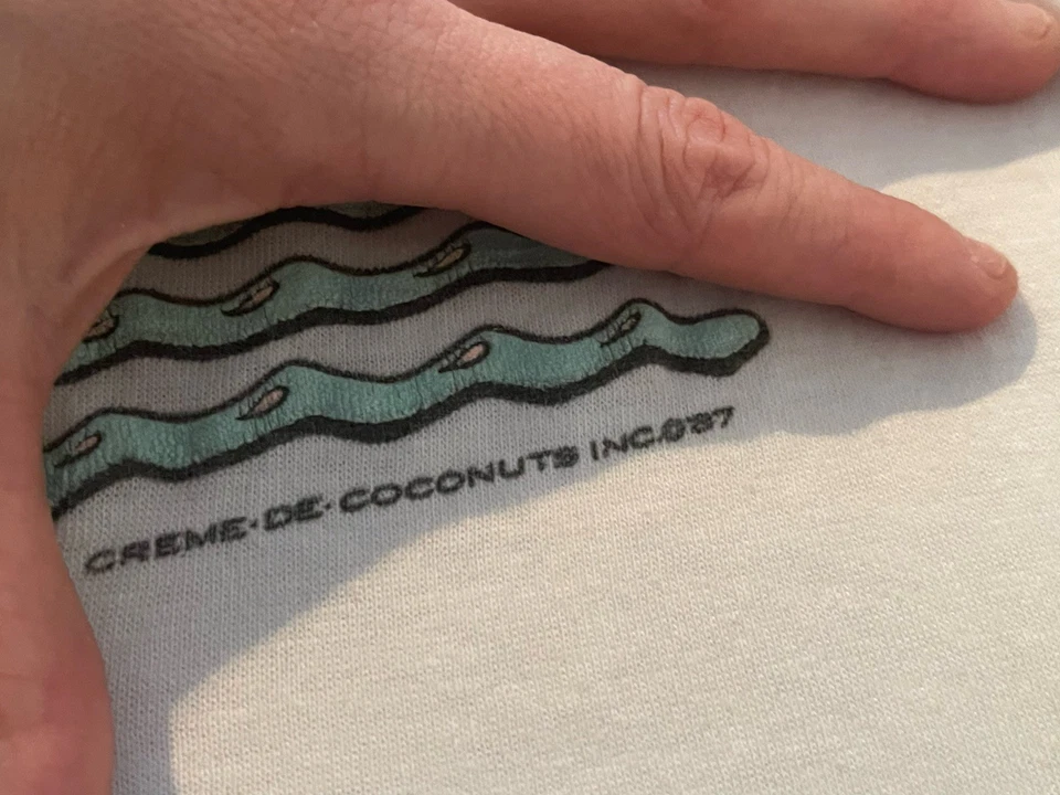 Camiseta De Colección 1988 Hecha en Estados Unidos Islas Caimán GRANDE Punto Único Stedman Años 80 Foto 4 de 4