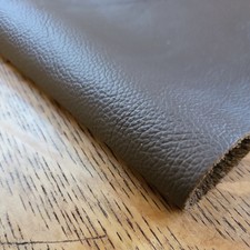 Brown 100% Crest Leather 12"x8" Offcut 1.2mm Thick Craft Patch Repair Upcycle