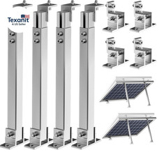 2 Set Adjustable Solar Panel Tilt Mount Brackets Aluminum Alloy Mounting Bracket