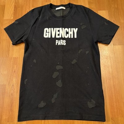 GIVENCHY Destroy Logo T-shirt Black Size S  - Original !!!