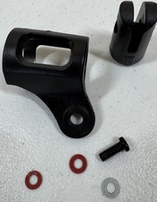 Universal Microphone Clip Holder Mount w/ Screw Washers for Mic Stand Black