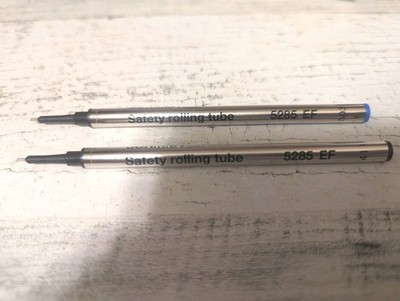 Schmidt 5285 Extra Fine Rollerball Refill Black And Blue 2pk, Fits 5888 Pens