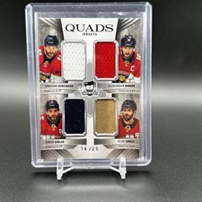 2020-21 UD The Cup Barkov/Ekblad/Yandle/Huberdeau Quads Jerseys /25 #C4-YHEB
