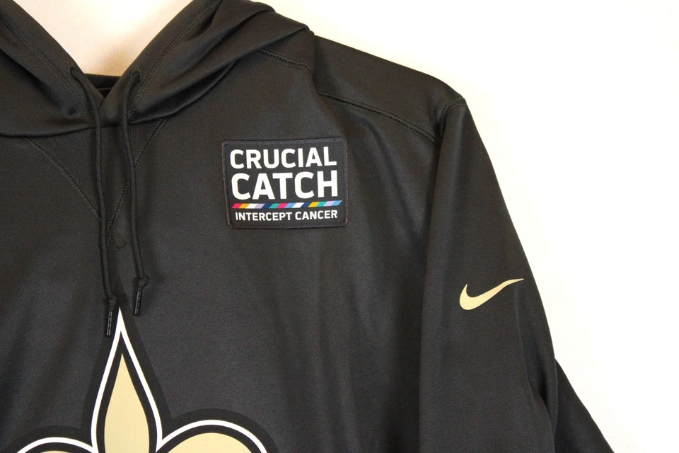 New Orleans Saints Nike On Field Crucial Catch Sideline Hooded Pullover Sz XXL - Image 4 of 4