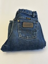 Wrangler Leather Tag Boys Jeans 12 Regular Adjustable