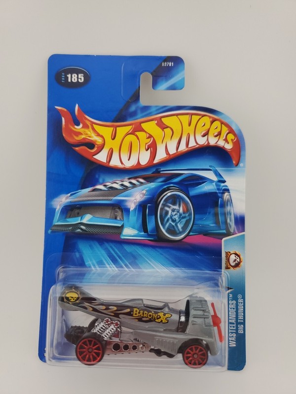 2004 Hot Wheels #185 Wastelanders BIG THUNDER Gray w/Red 10 Spoke Wheels