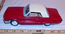 BANDAI 1968 FORD THUNDERBIRD HT CAR TIN FRICTION TOY JAPAN IN RED