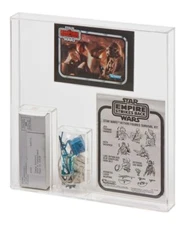 GW Acrylic Mailer Display Case - Vintage Star Wars Survival Kit / Bossk AMC-009