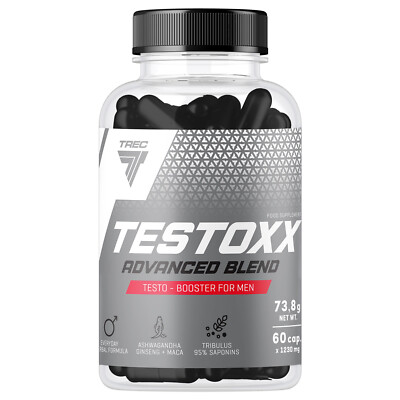 TESTOXX 60-240 Caps Testosterone Booster for Men, Energy, Libido, Muscle Support