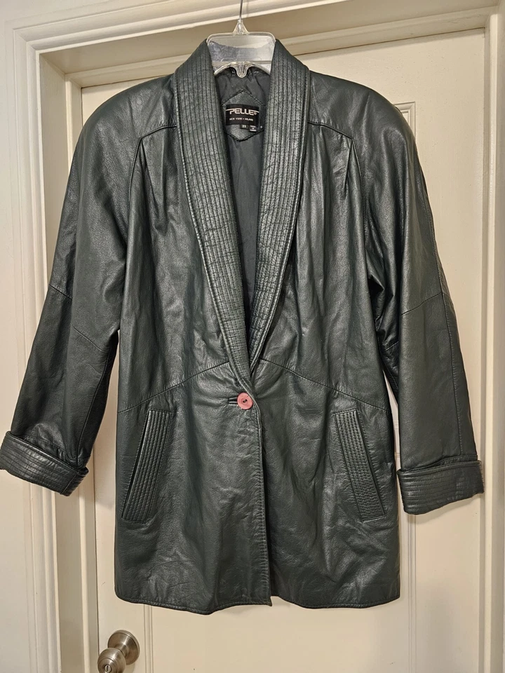 Chaqueta de cuero Pelle NY Milano vintage XS