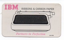 Old IBM Ribbons and Carbon Paper Eraser Cleaner  Pencil sharpening Card