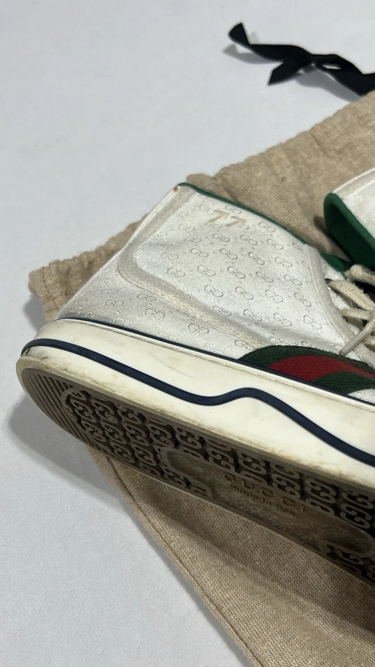 Gucci High-Top Sneakers Size 8 USED 100% AUTHENTIC - Image 3 of 4