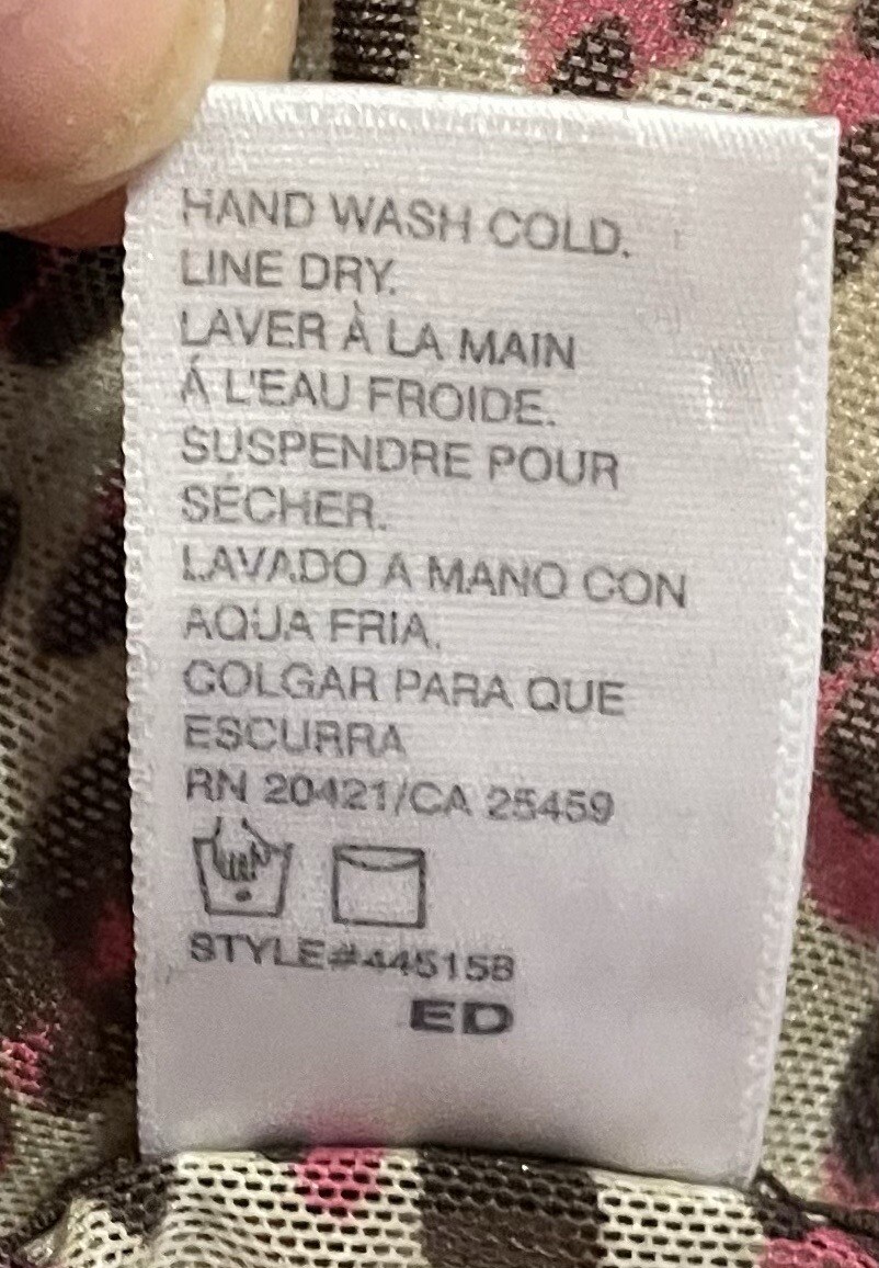 DKNY Cheetah Silky Sheer String Bikini GString Nylon… Gem