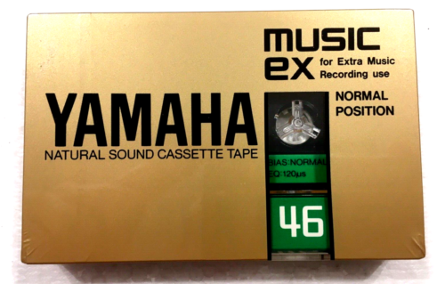 YAMAHA Music EX 46 audio cassette blank tape sealed Made in Japan Type I