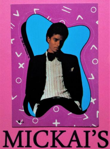 1984 TOPPS MICHAEL JACKSON SERIES ONE - STICKER CARD #4 - MJJ PRODUCTIONS - POP - Picture 1 of 4