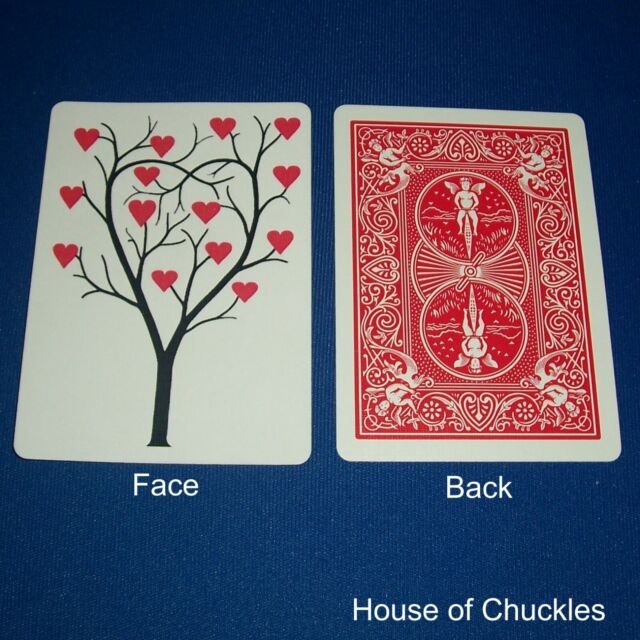 Tree of Hearts - Red Bicycle Gaff Playing Card