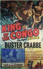 KING OF THE CONGO 1952 RARE SERIAL ON 3 DVD-R   BUSTER CRABBE STARS