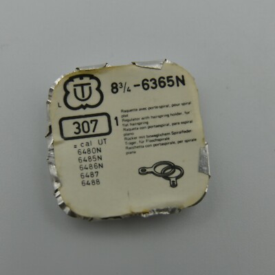 VINTAGE WATCH UNITAS 6365.N PART WATCH. 307 hairspring holder N.O..S