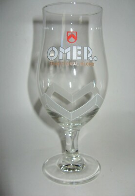 Omer Traditional Blond Bockor Belgian Craft Beer Glass Chalice Goblet
