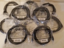 WHOLESALE LOT of 10 Cat5e Category 5E Ethernet Patch Cables UTP 350MHz RJ45 7FT